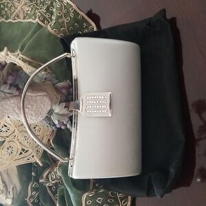 Silver tone evening small bag/clutch